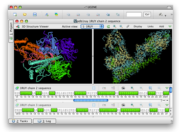 3D molecular view in UGENE
